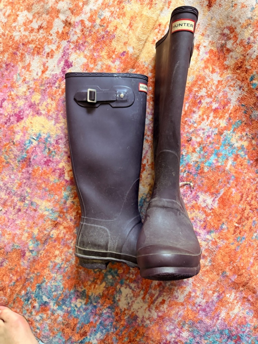 Hunter Original Tall Rain Boots Purple Plum Women’s US 10 EU 42